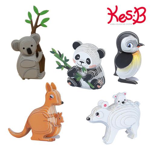 ★블프특가★[교구] 캐스B - 팝피 입체만들기 세계동물 (캥거루)