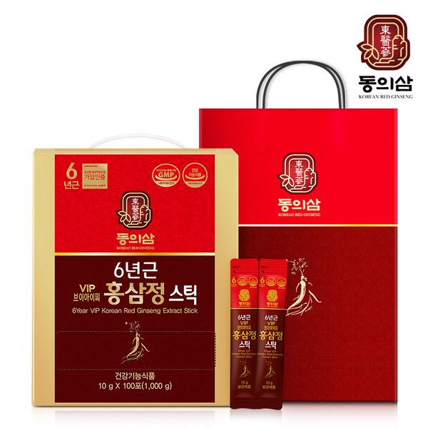[동의삼] 6년근 VIP 홍삼정스틱 10g x 100포