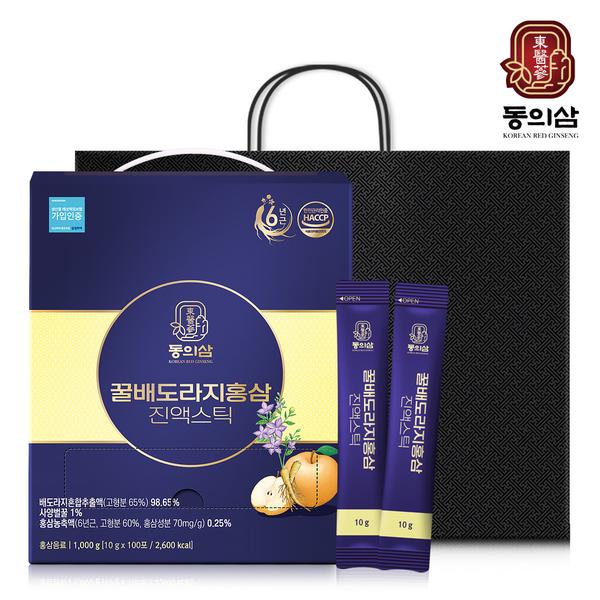 [동의삼] 꿀배도라지홍삼 진액스틱 10g x 100포