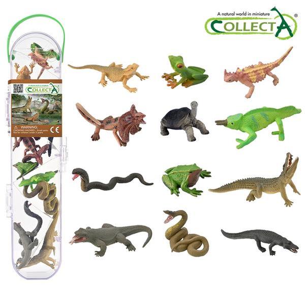 [교구] 컬렉타 - 미니 파충류양서류세트(12종)