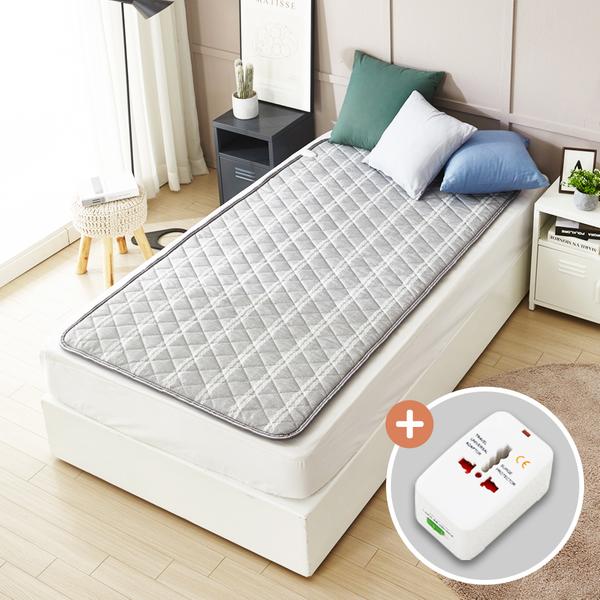 [눕자] 여행용 프리볼트 카본탄소전기요 해외 캠핑 겸용 싱글 (멀티어댑터증정)