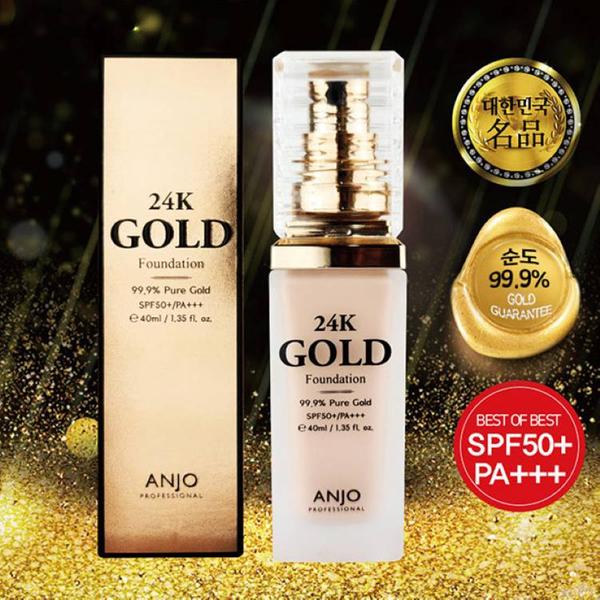 [앙쥬] 24K 순금을 품은 에센셜 골드파운데이션 40ml