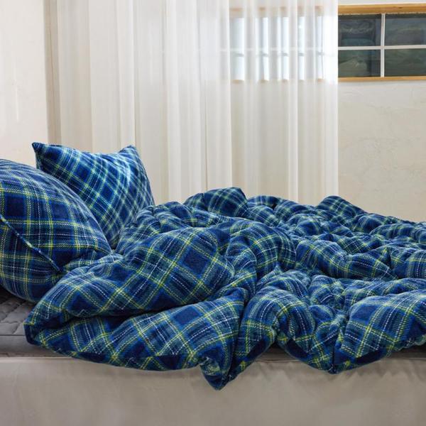 기라로쉬 체크 밍크 극세사 차렵이불